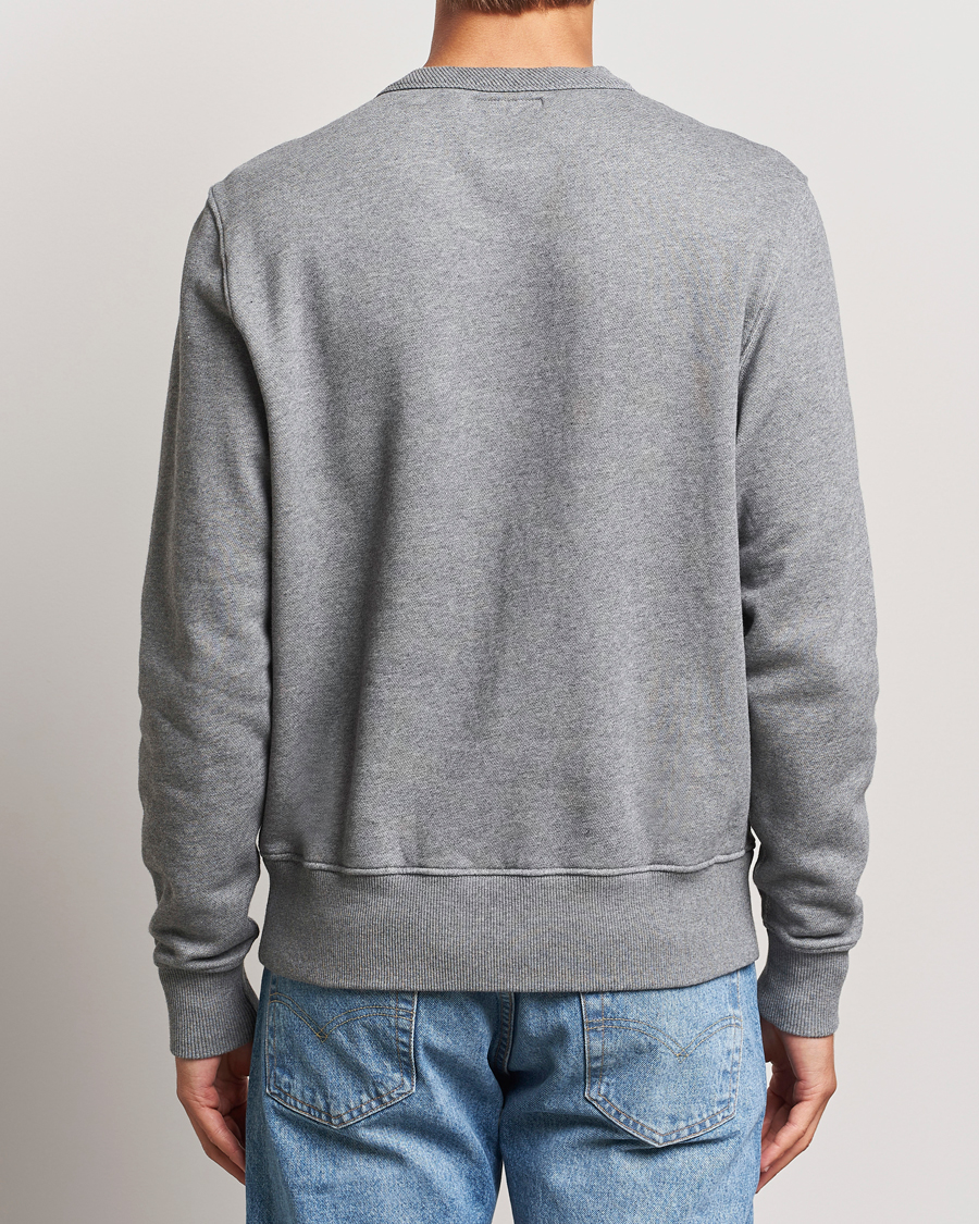 Men | Sweaters & Knitwear | Merz b. Schwanen | Relaxed Fit Vintage Cotton Sweatshirt Grey Melange
