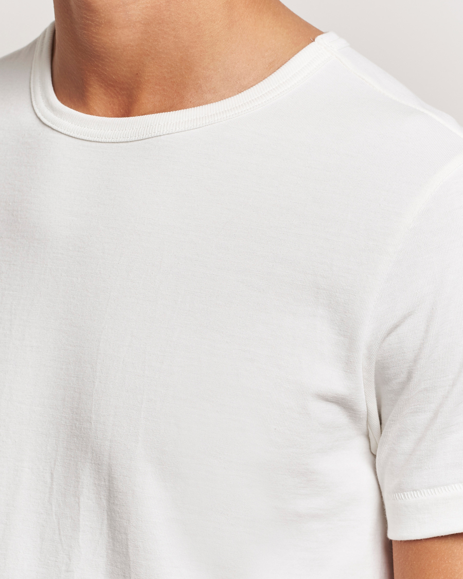 Men | T-Shirts | Merz b. Schwanen | Classic Fit Loopwheeled T-Shirt White
