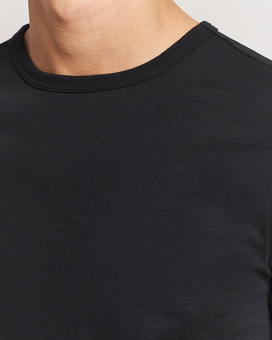 Men | T-Shirts | Merz b. Schwanen | Classic Fit Loopwheeled T-Shirt Black