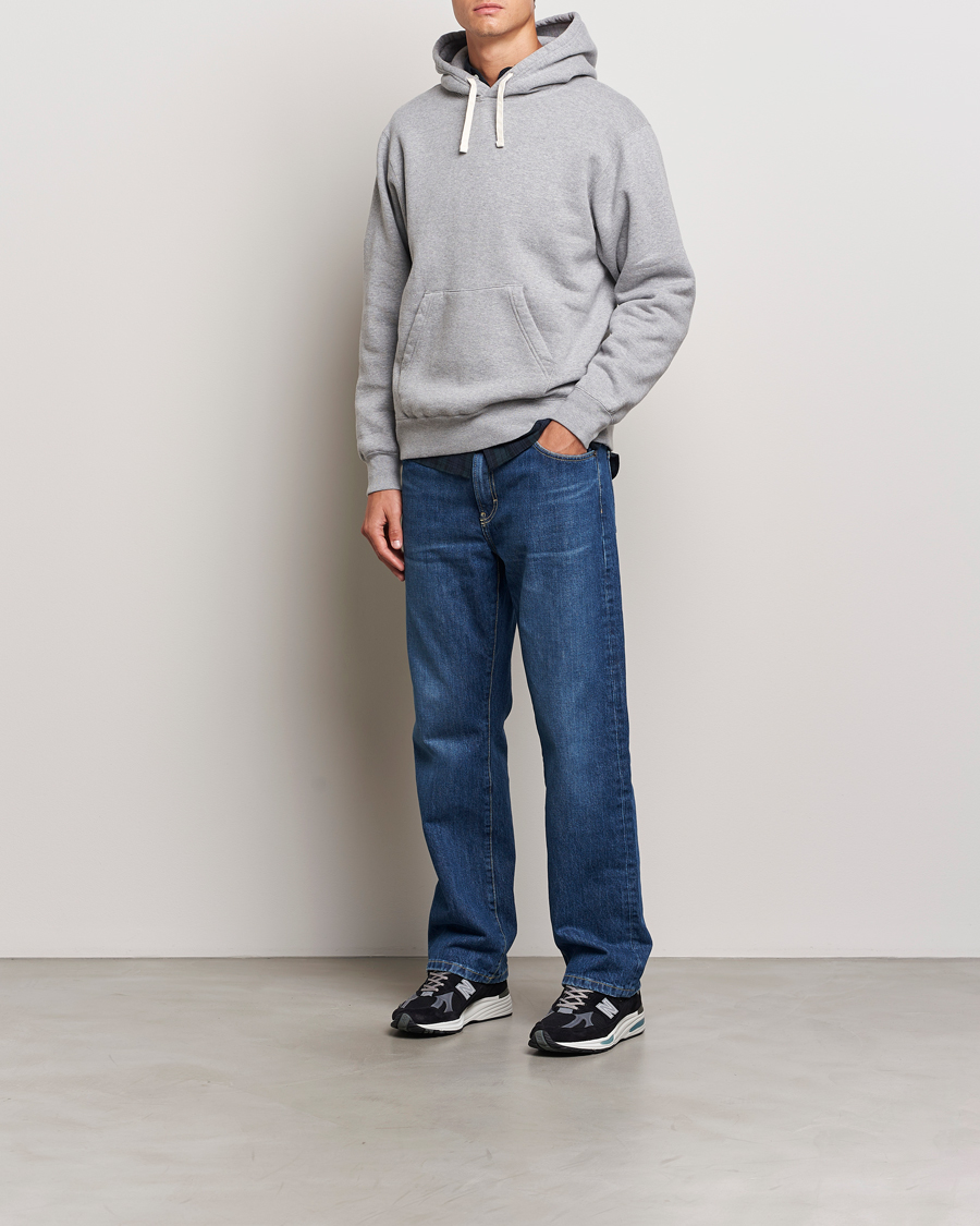 Men | Sweaters & Knitwear | BEAMS PLUS | Japanese Cotton Hoodie Grey