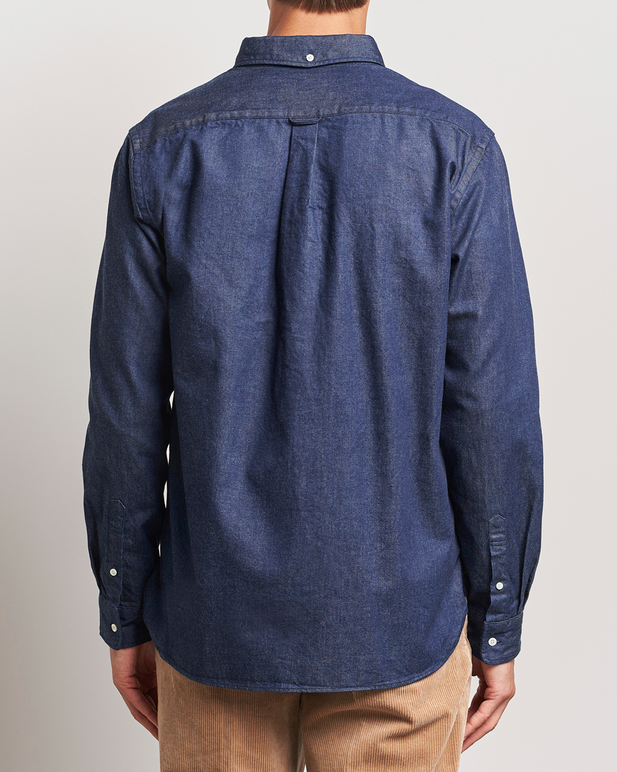 Men | Shirts | BEAMS PLUS | Denim Button Down Shirt Dark Indigo