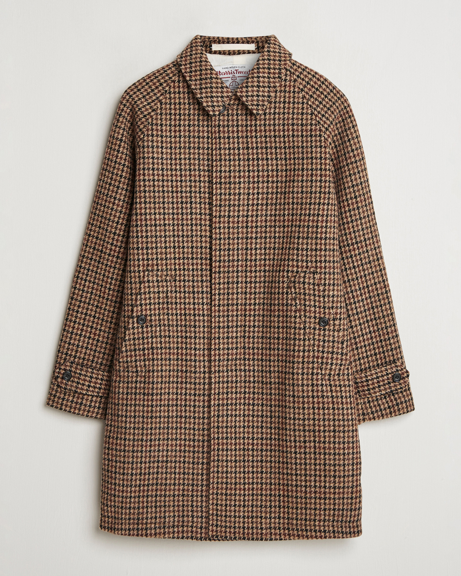 Men | Coats & Jackets | BEAMS PLUS | Balmacaan Tweed Coat Gun Club Check