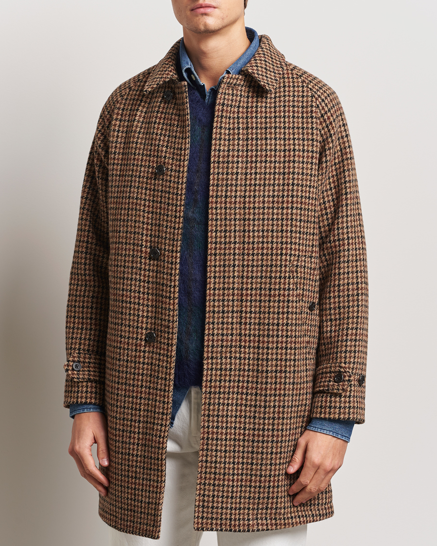 Men | Coats & Jackets | BEAMS PLUS | Balmacaan Tweed Coat Gun Club Check