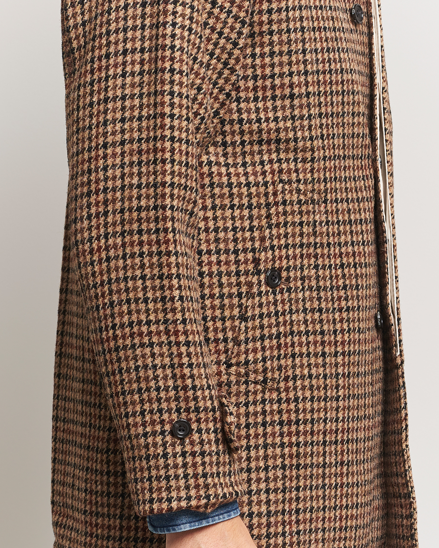 Men | Coats & Jackets | BEAMS PLUS | Balmacaan Tweed Coat Gun Club Check