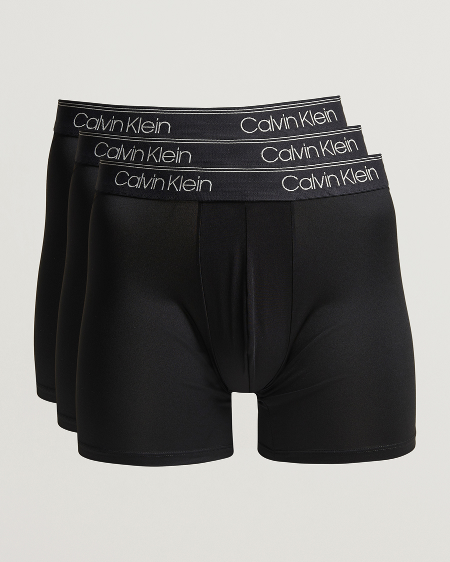 Men | Underwear & Socks | Calvin Klein | 3-Pack Micro Stretch Boxer Brief Black