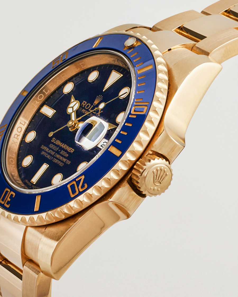 Men | Pre-Owned & Vintage Watches | Rolex Pre-Owned | Submariner Date 18K 116618LB Gold