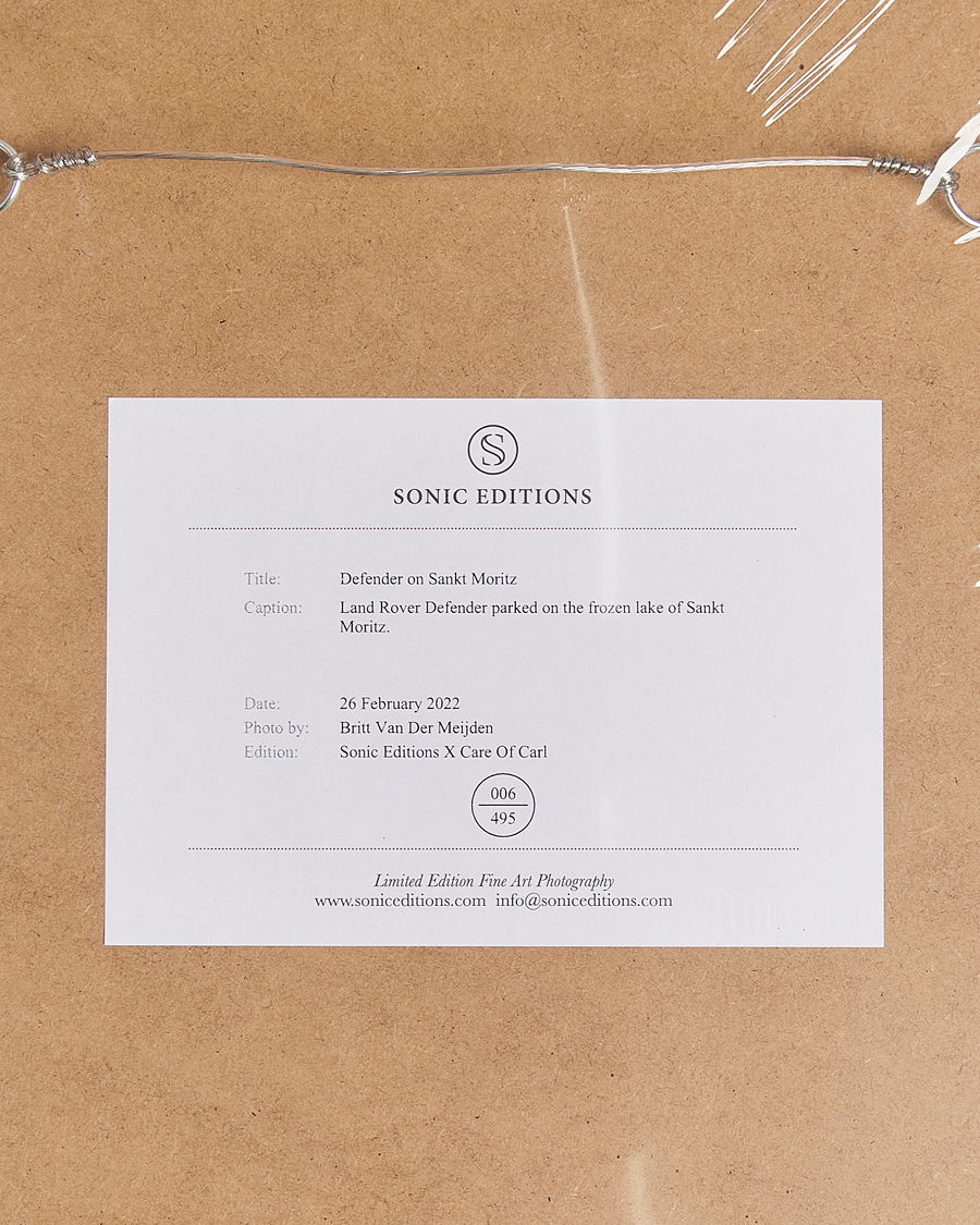 Men | Posters | Sonic Editions | Framed Defender on Sankt Moritz