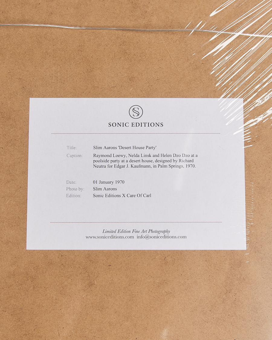 Men | Posters | Sonic Editions | Framed Slim Aarons Desert House Party