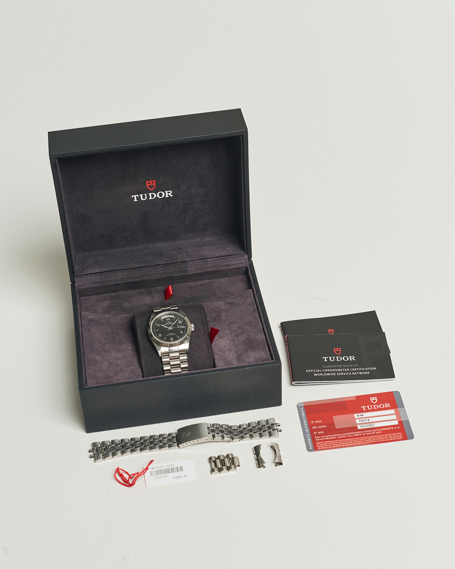 Men | Tudor Pre-Owned Date Day 76214 Silver | Tudor Pre-Owned | Date Day 76214 Silver