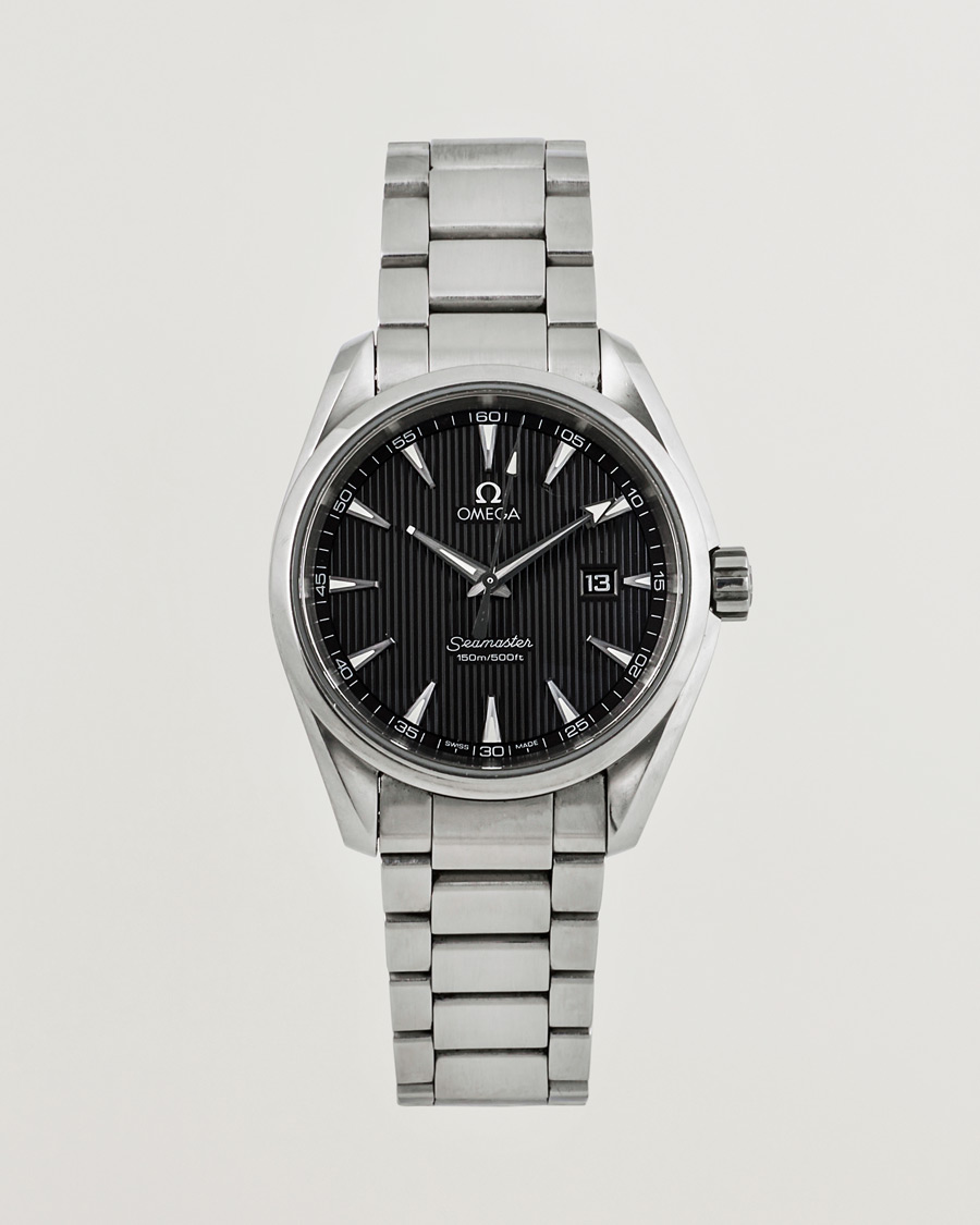 Men | Omega Pre-Owned Seamaster Aqua Terra Silver | Omega Pre-Owned | Seamaster Aqua Terra Silver