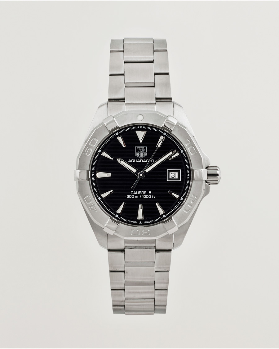 Men | Tag Heuer Pre-Owned Aquaracer Caliber 5 Silver | Tag Heuer Pre-Owned | Aquaracer Caliber 5 Silver