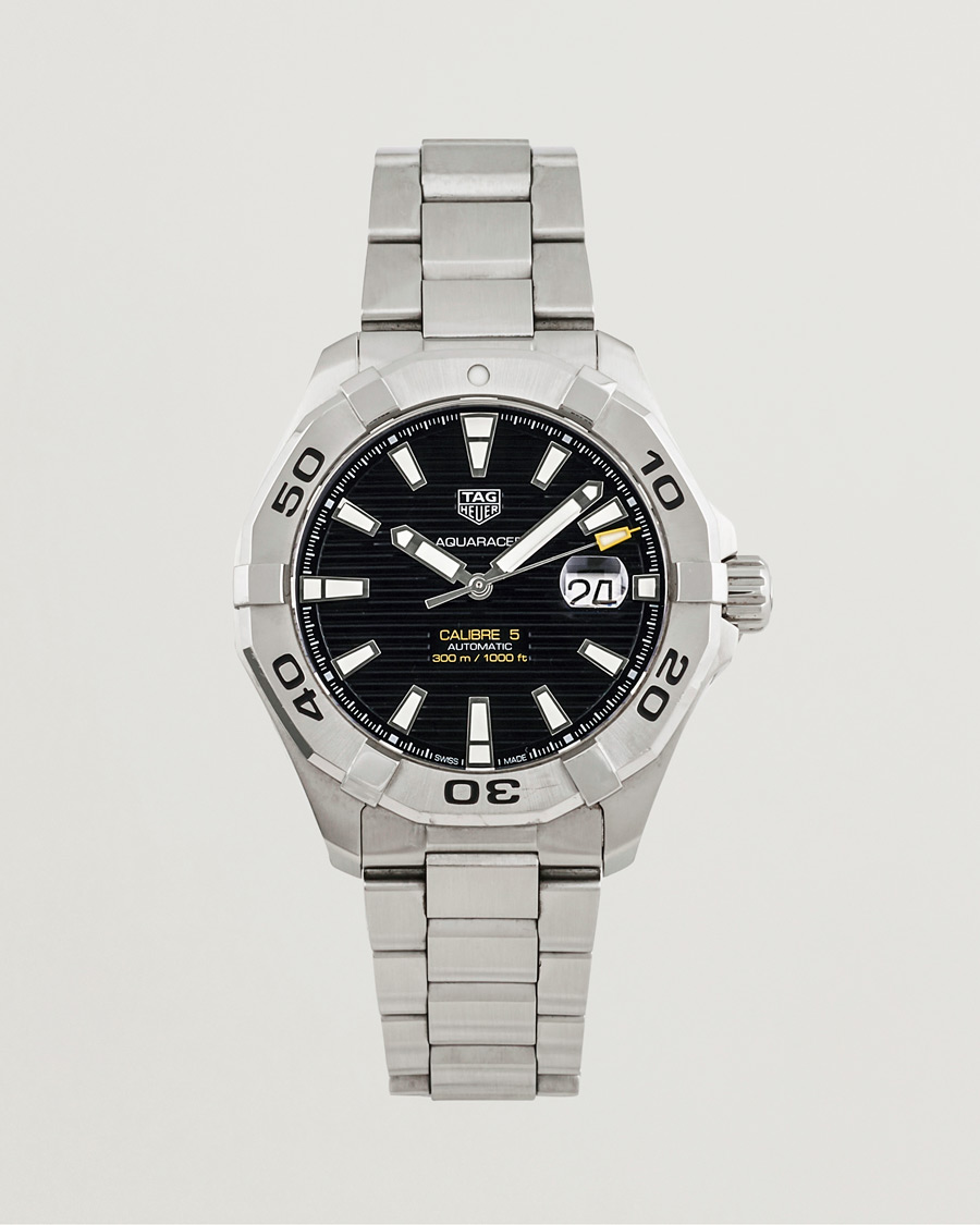 Men | Tag Heuer Pre-Owned Aquaracer Caliber 5 Silver | Tag Heuer Pre-Owned | Aquaracer Caliber 5 Silver
