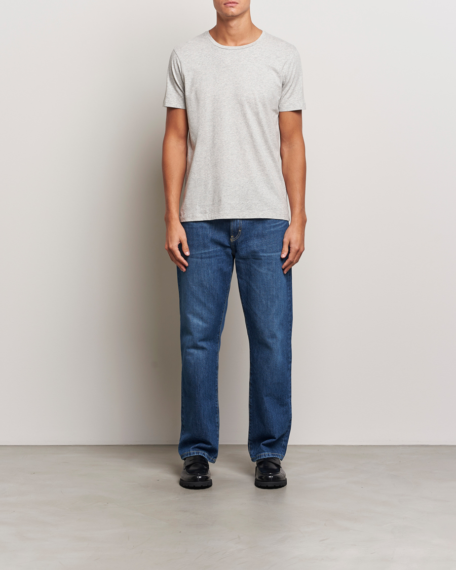 Men | T-Shirts | A Day's March | Lightweight T-Shirt Grey Melange