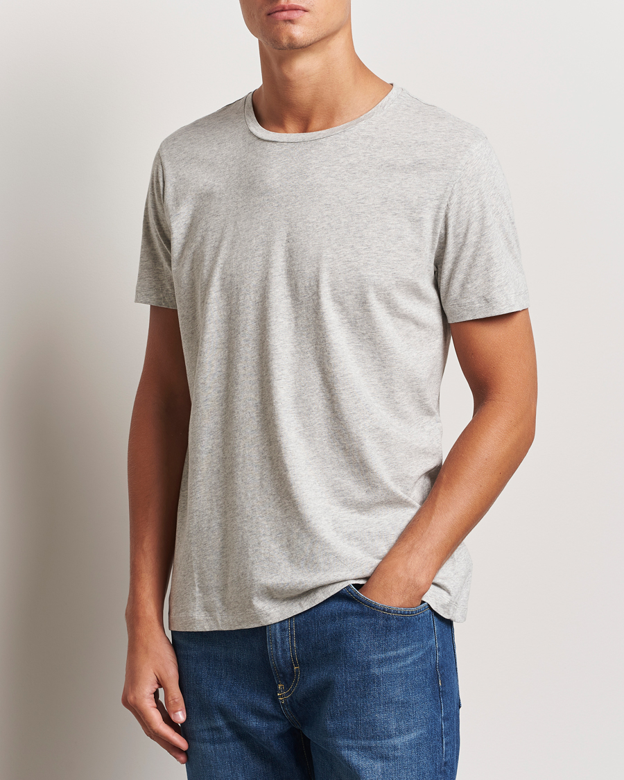 Men | T-Shirts | A Day's March | Lightweight T-Shirt Grey Melange