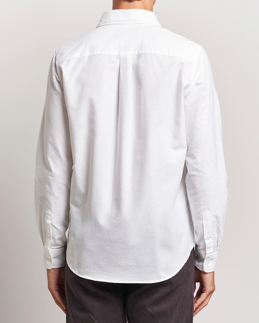 Men | Shirts | A Day's March | Mason Dyed Oxford Shirt White