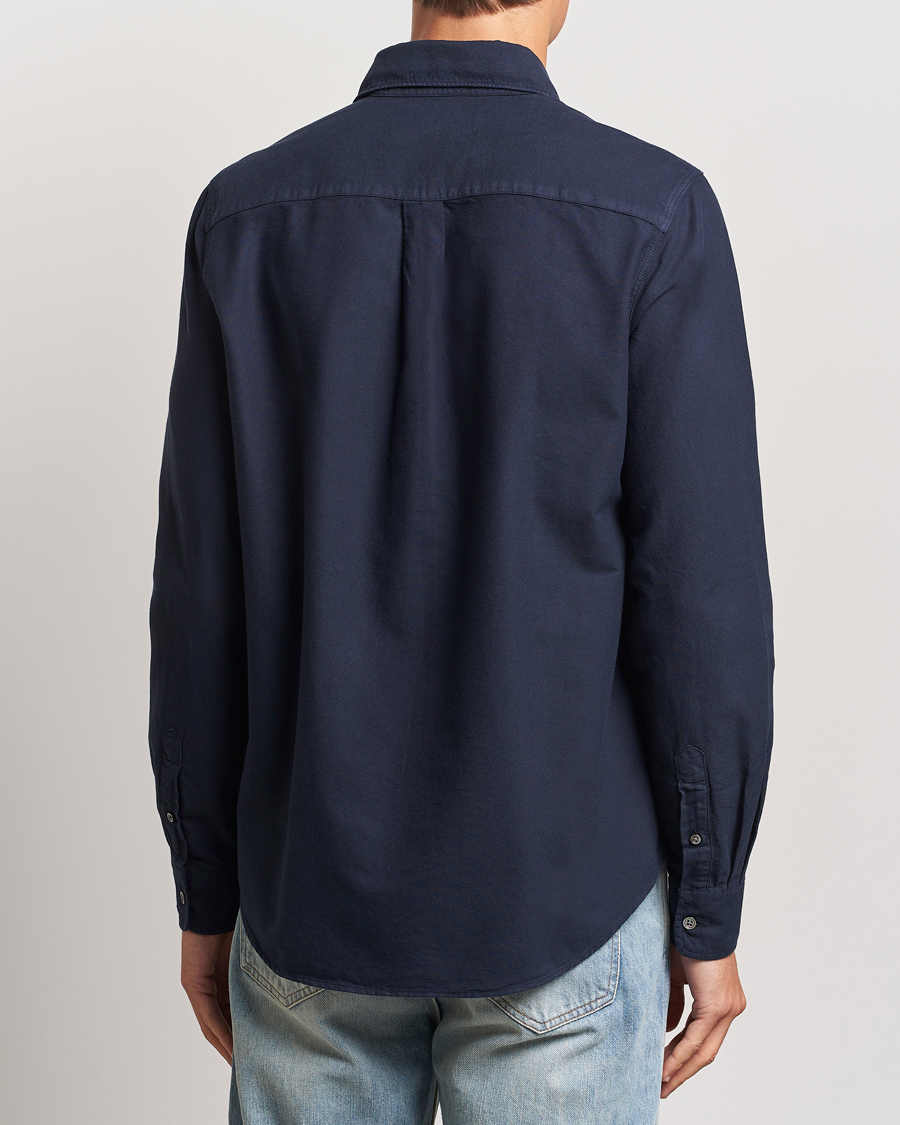 Men | Shirts | A Day's March | Mason Dyed Oxford Shirt Navy