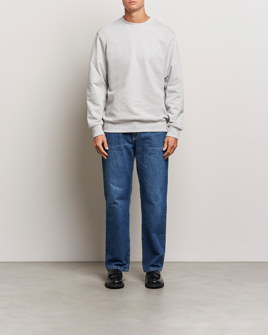 Men | Sweaters & Knitwear | A Day's March | Etienne Sweatshirt Grey Melange