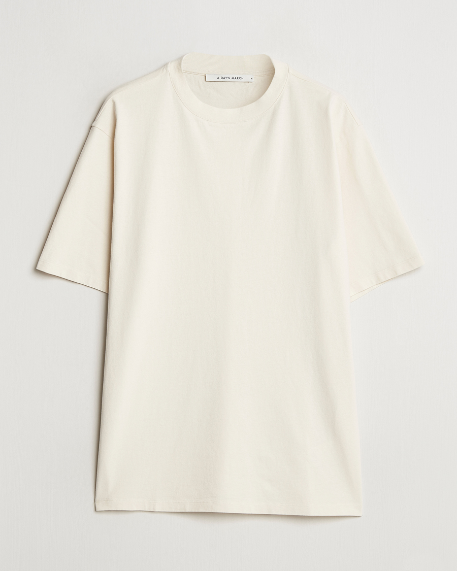 Men | T-Shirts | A Day's March | Tron Relaxed T-Shirt Off White