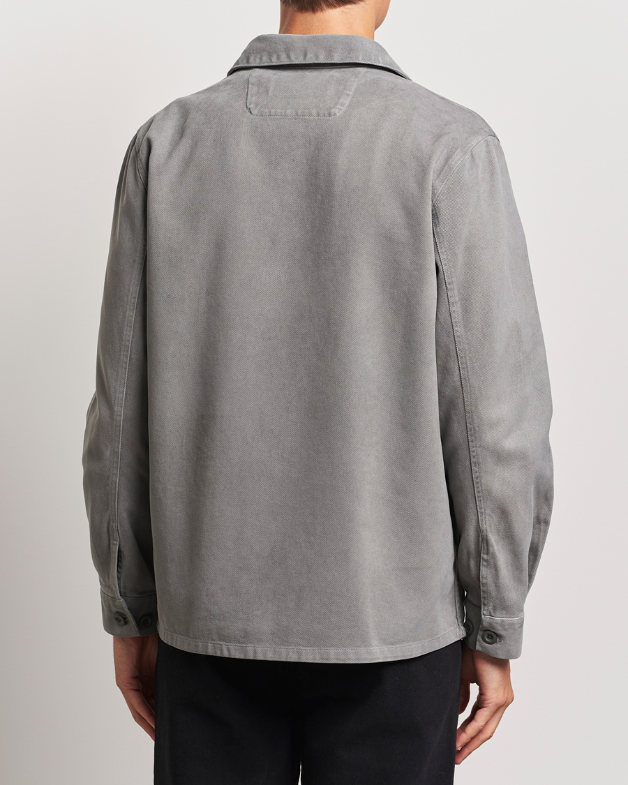 Men | Shirts | A Day's March | Algot Cotton Lyocell Overshirt Grey