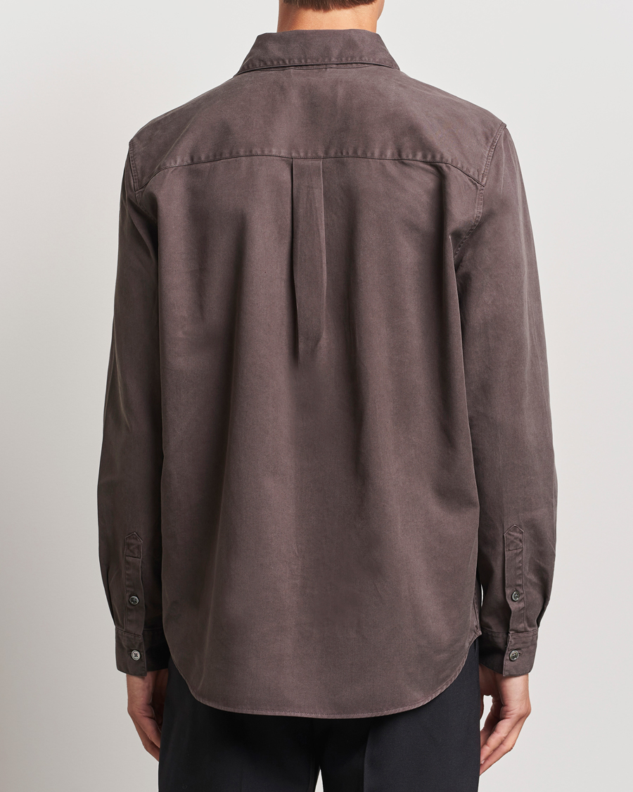 Men | Shirts | A Day's March | Farleigh Lyocell Shirt Chocolate
