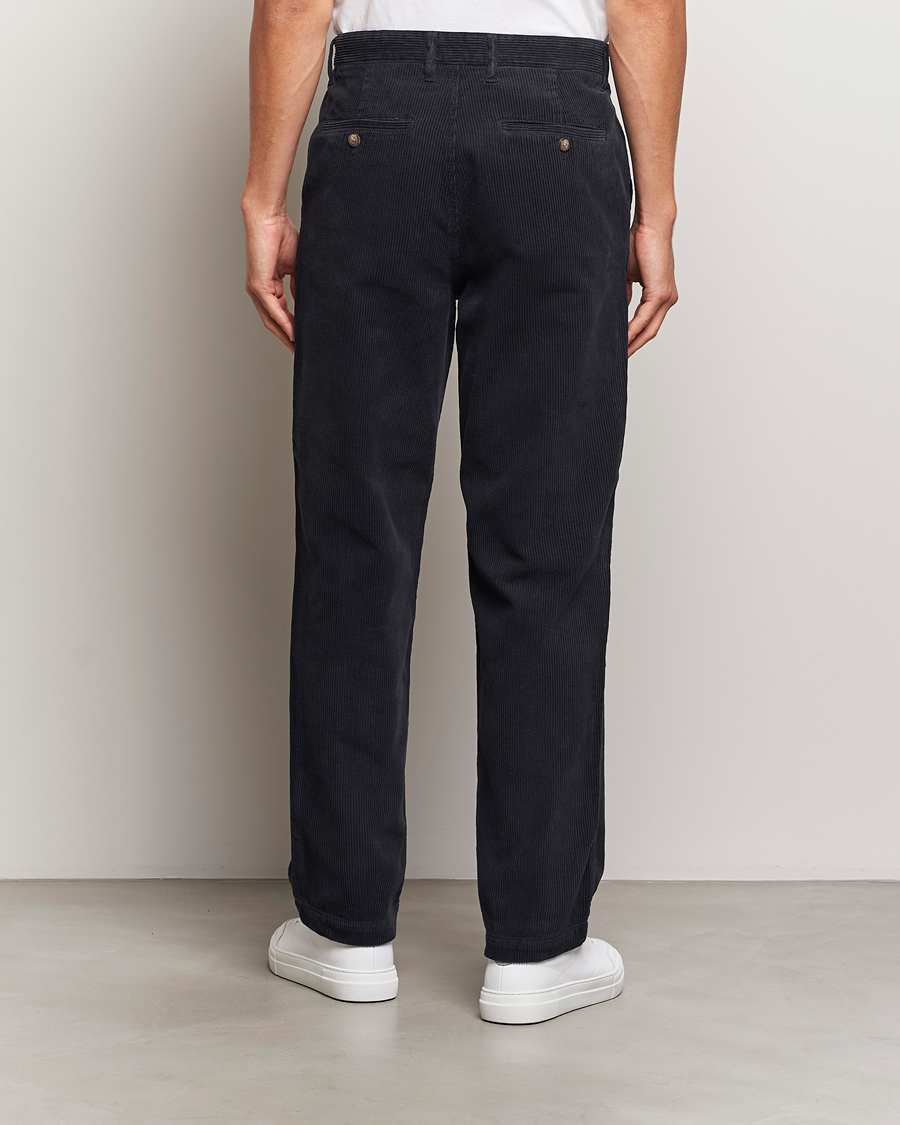 Men | Trousers | A Day's March | Redwood Corduroy Trousers Black