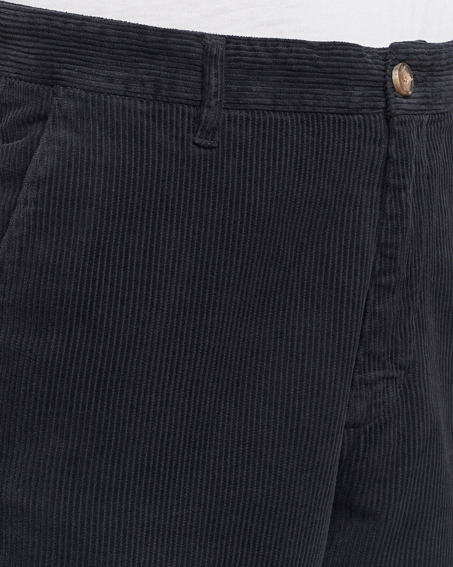 Men | Trousers | A Day's March | Redwood Corduroy Trousers Black