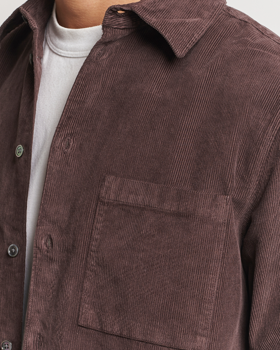 Men | Shirts | A Day's March | Denver Corduroy Shirt Chocolate