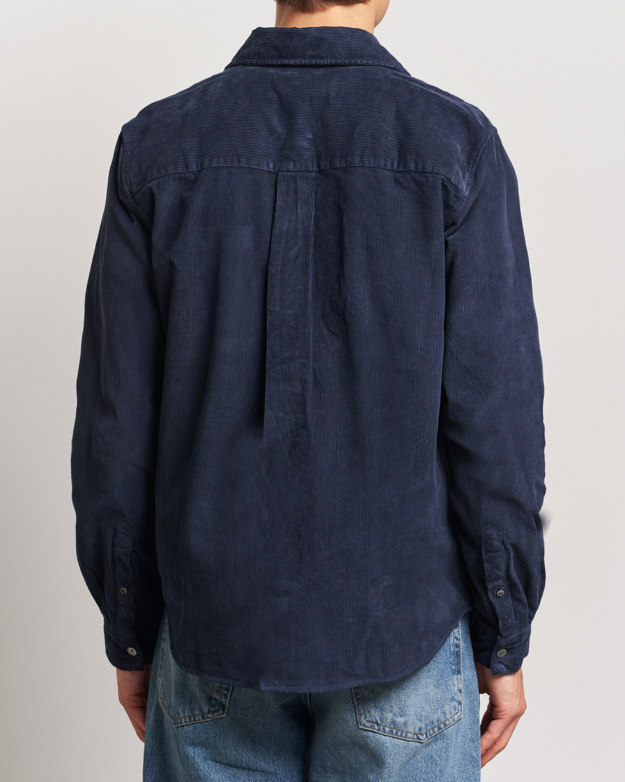 Men | Shirts | A Day's March | Denver Corduroy Shirt Navy