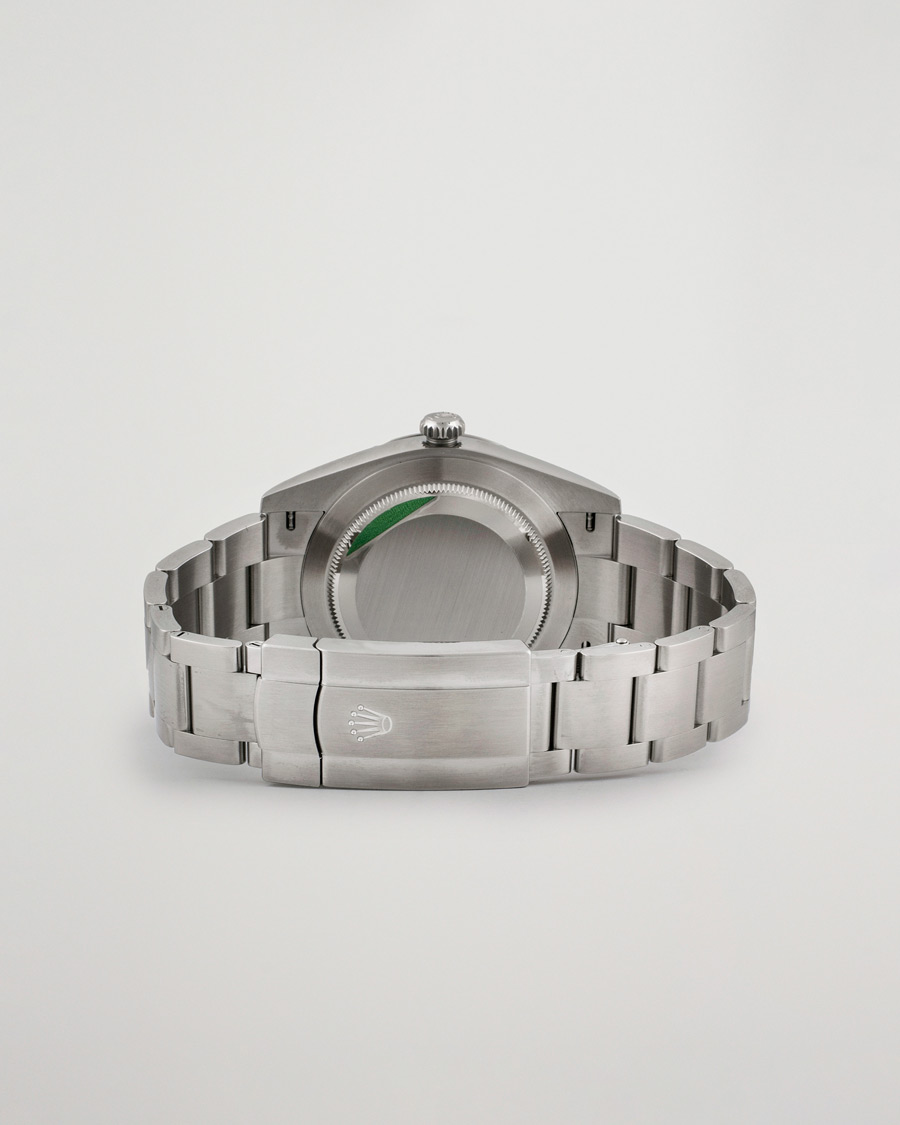 Men | Rolex Pre-Owned Oyster Perpetual 124300 Black Silver | Rolex Pre-Owned | Oyster Perpetual 124300 Black Silver