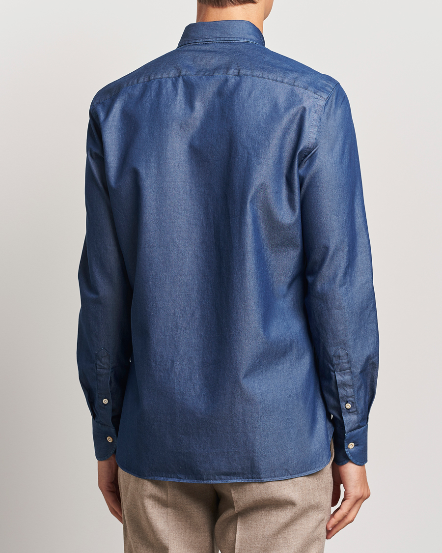 Men | Shirts | 100Hands | Beverly Bata Wash Denim Shirt Blue