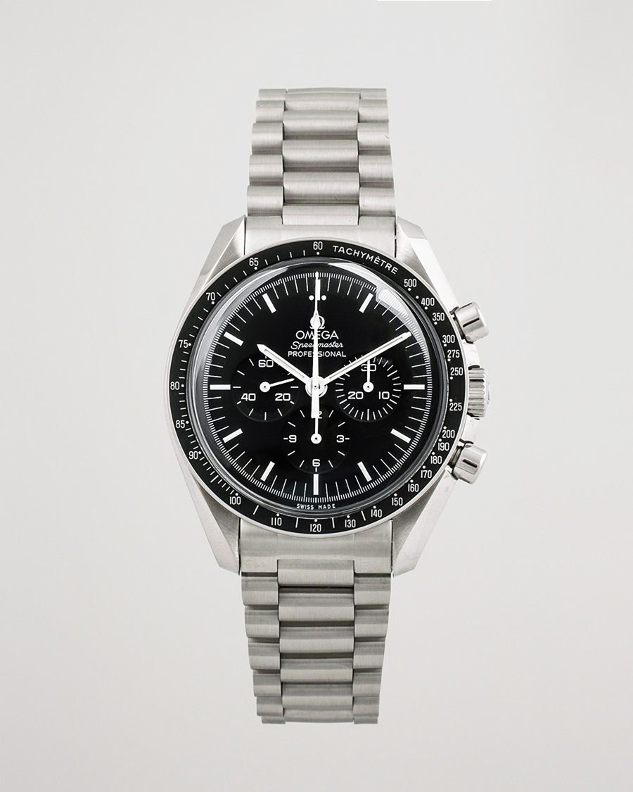 Men | Omega Pre-Owned Speedmaster Moonwatch PRO 005 Steel Black Silver | Omega Pre-Owned | Speedmaster Moonwatch PRO 005 Steel Black Silver