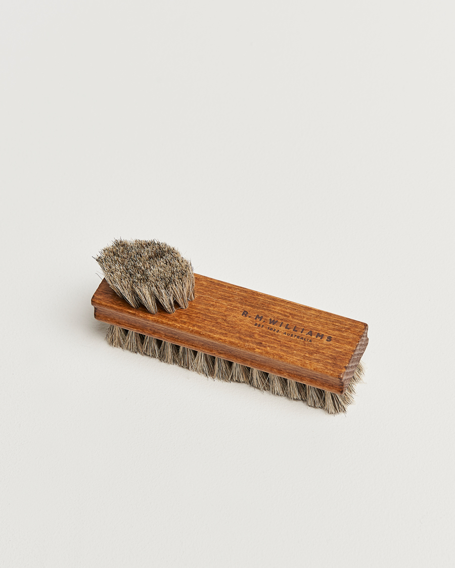 Men | Shoe Care | R.M.Williams | Double Sided Brush Natural