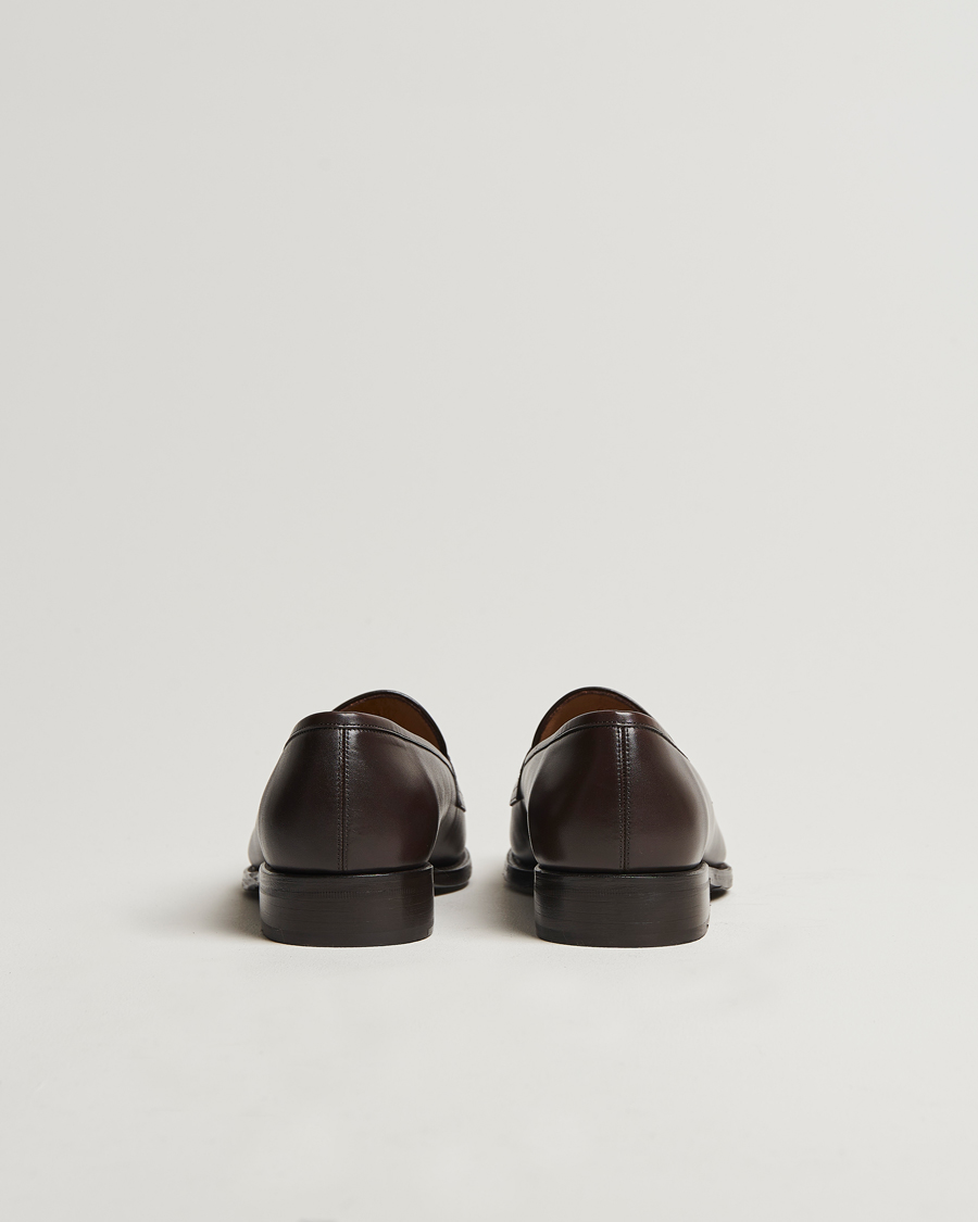 Men | Loafers | Oscar Jacobson | Penny Loafers Dark Mud Brown