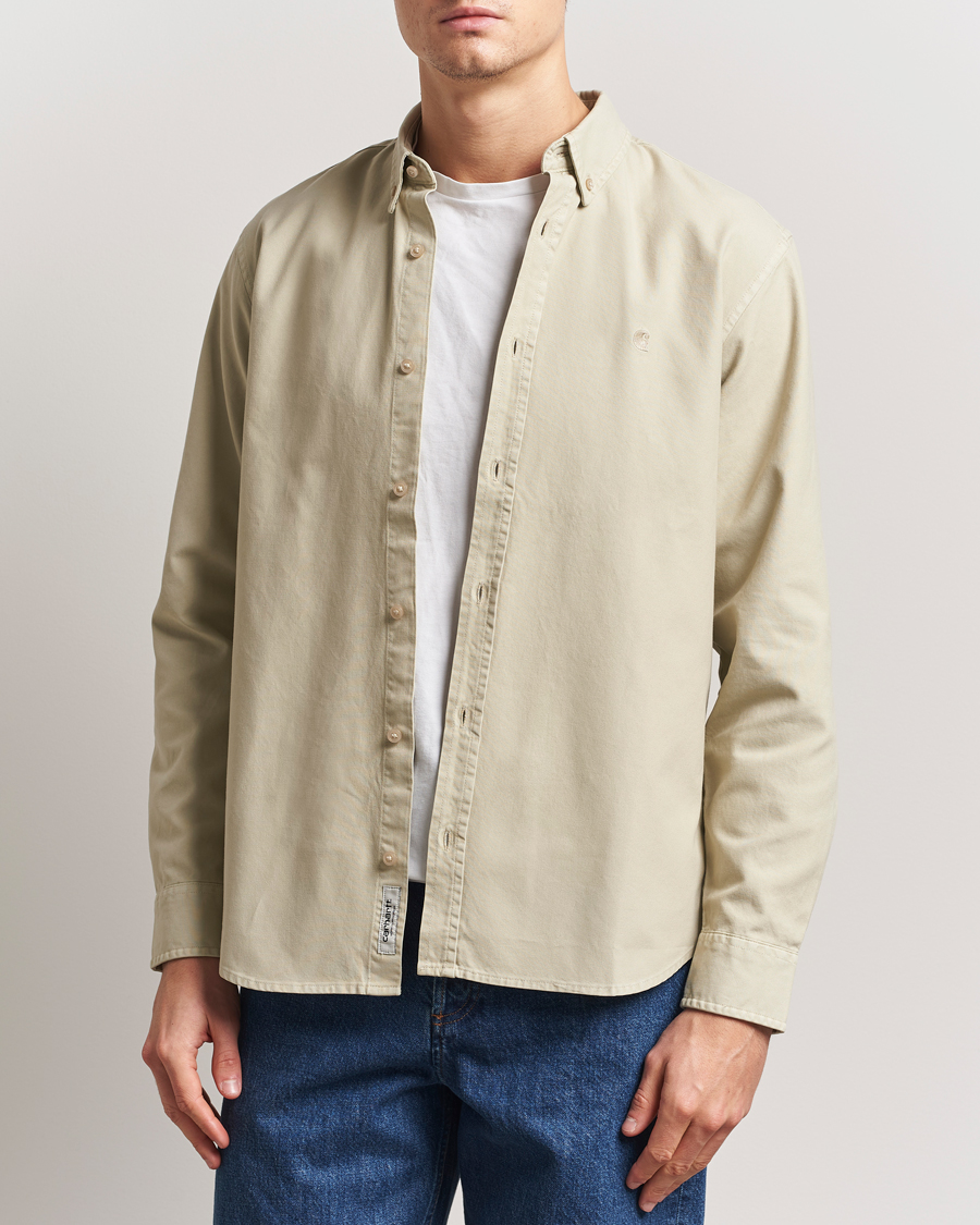 Men | Shirts | Carhartt WIP | Bolton Cotton Oxford Shirt Fleur De Sel