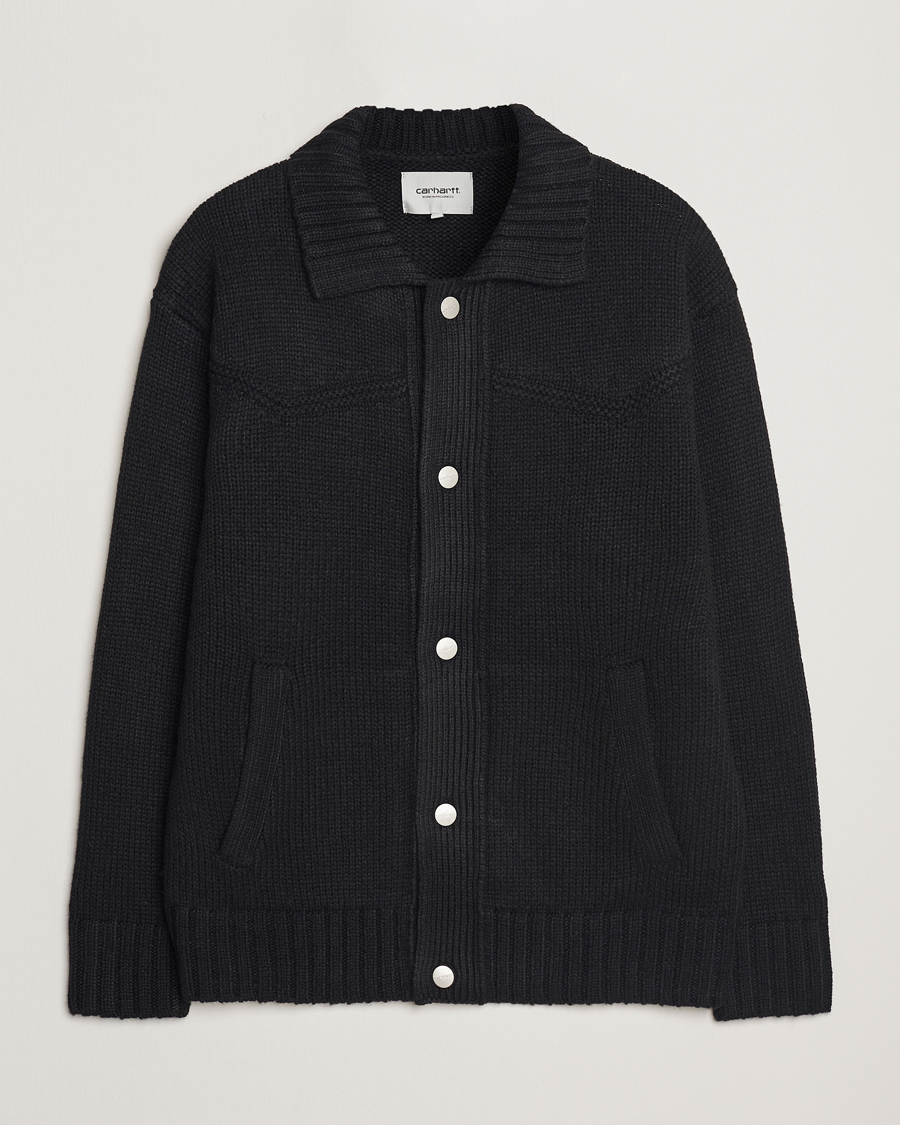 Men | Sweaters & Knitwear | Carhartt WIP | Santa Fe Cardigan Black