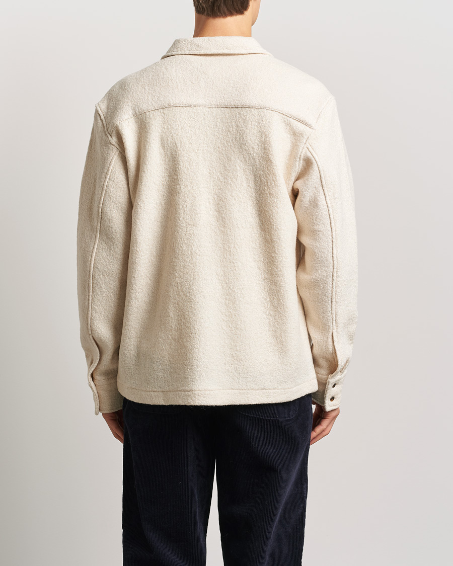 Men | Shirts | LES DEUX | Kaleb Boucle Overshirt Ivory