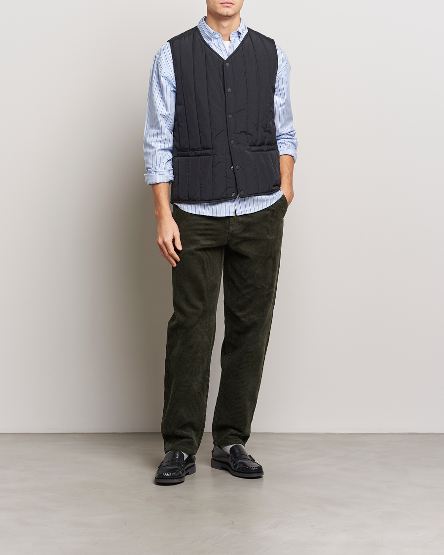 Men | Gilets | LES DEUX | Martin Nylon Paded Vest Black