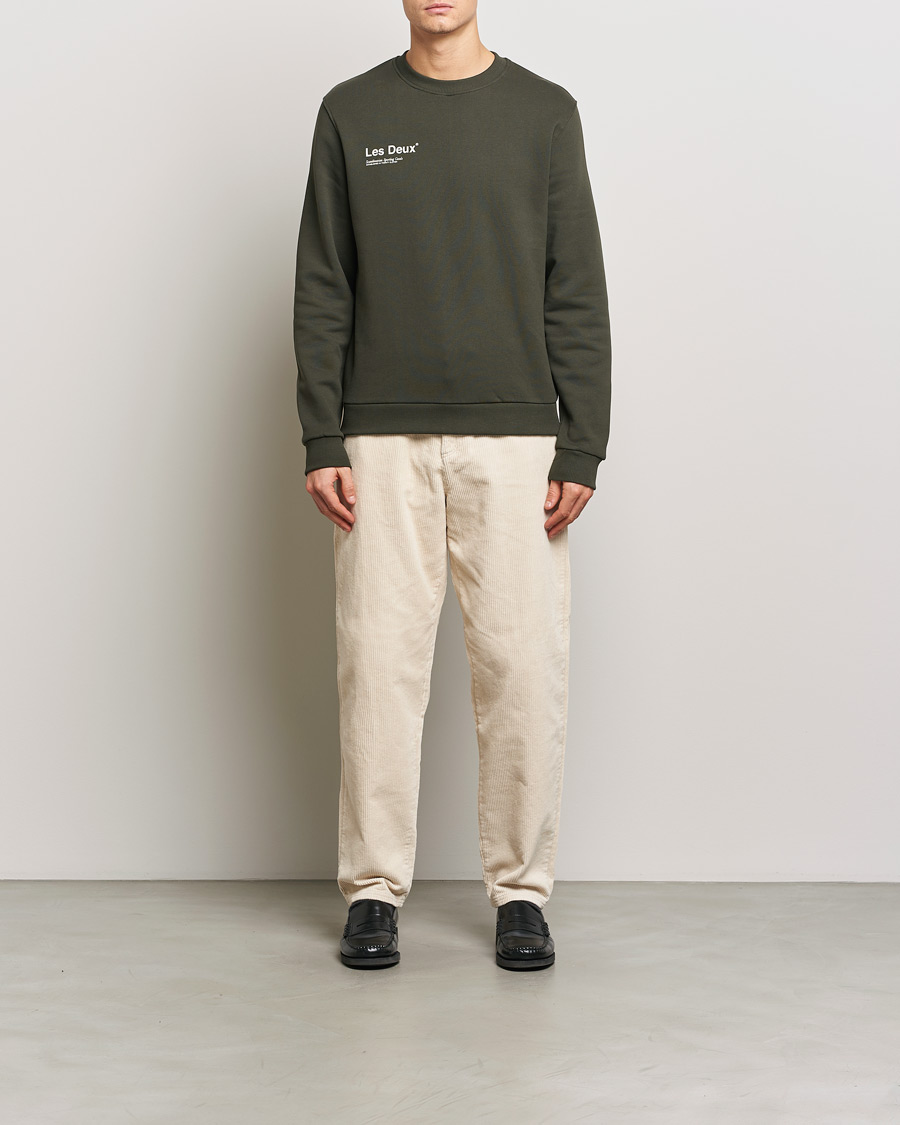 Men | Sweaters & Knitwear | LES DEUX | Brody Printed Sweatshirt 2.0 Rosin