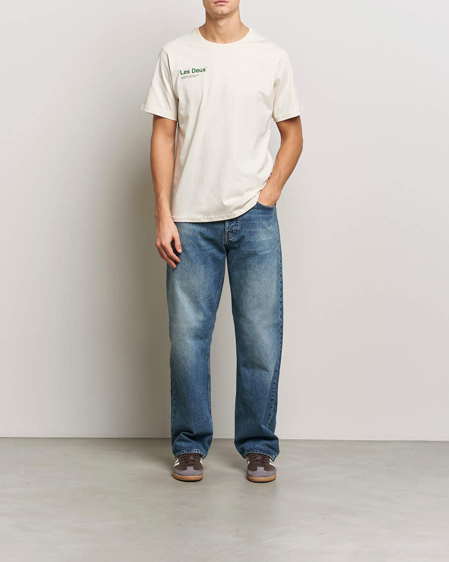 Men | T-Shirts | LES DEUX | Brody Printed T-shirt 2.0 Ivory