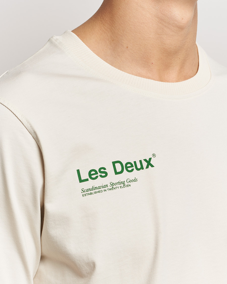 Men | T-Shirts | LES DEUX | Brody Printed T-shirt 2.0 Ivory