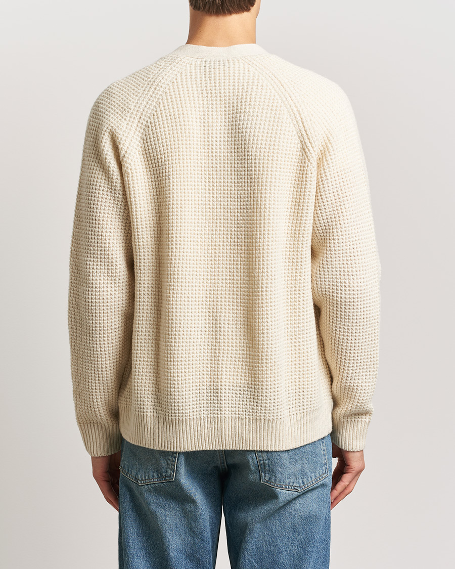 Men | Sweaters & Knitwear | LES DEUX | Grady Waffle Cardigan Ivory