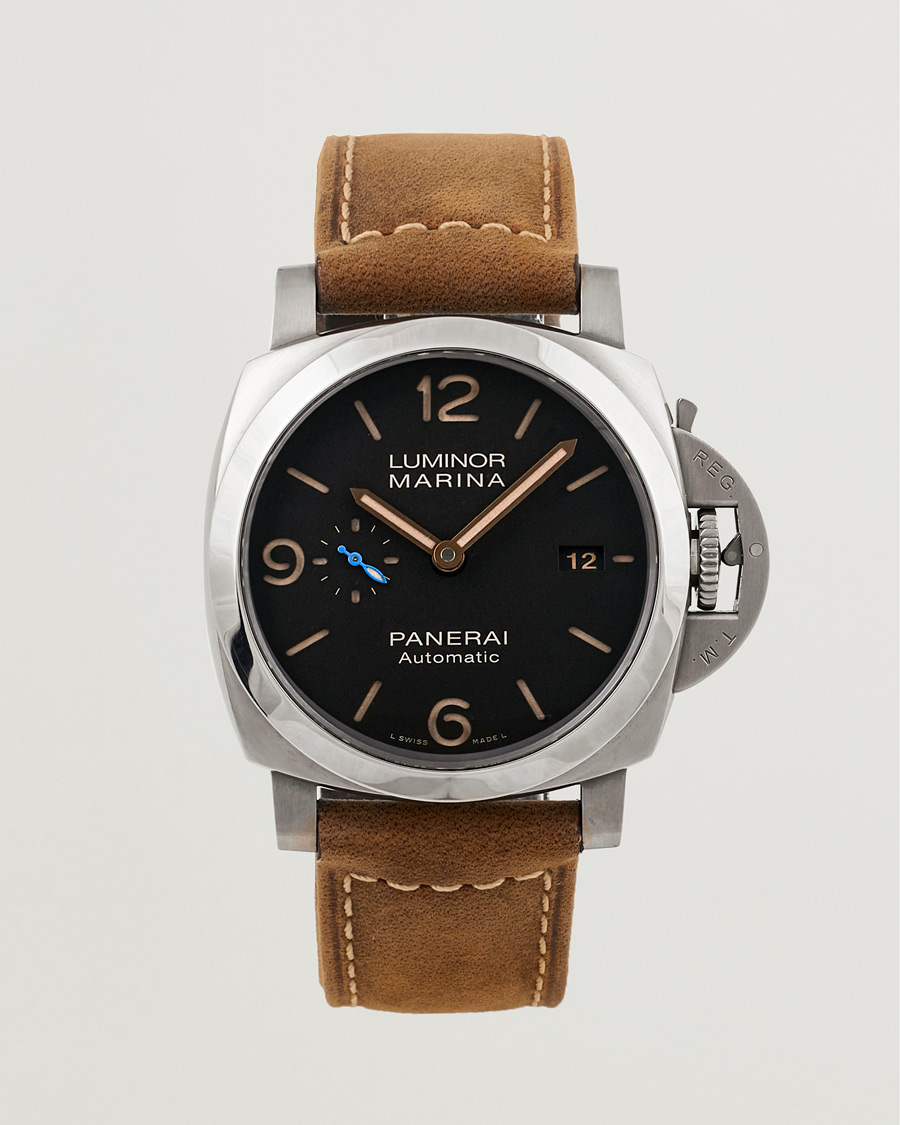 Men | Panerai Pre-Owned Luminor Marina PAM01351 Silver | Panerai Pre-Owned | Luminor Marina PAM01351 Silver