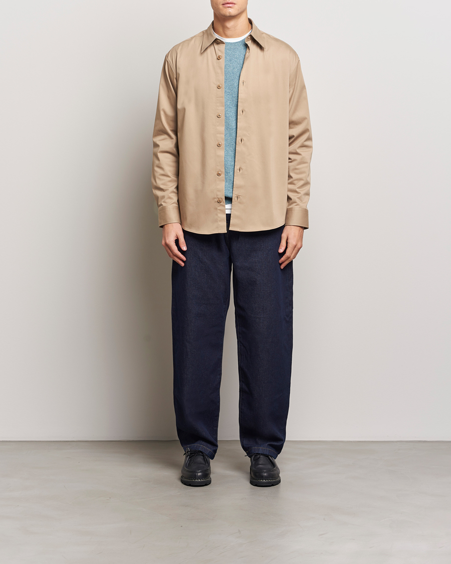 Men | Shirts | NN07 | Quinsy Cotton Overshirt Timber Wolf