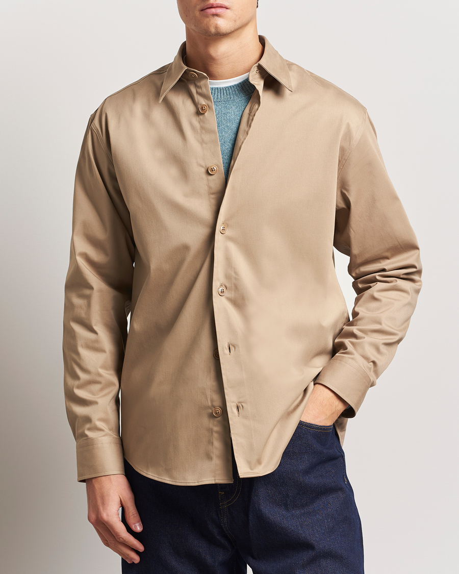 Men | Shirts | NN07 | Quinsy Cotton Overshirt Timber Wolf