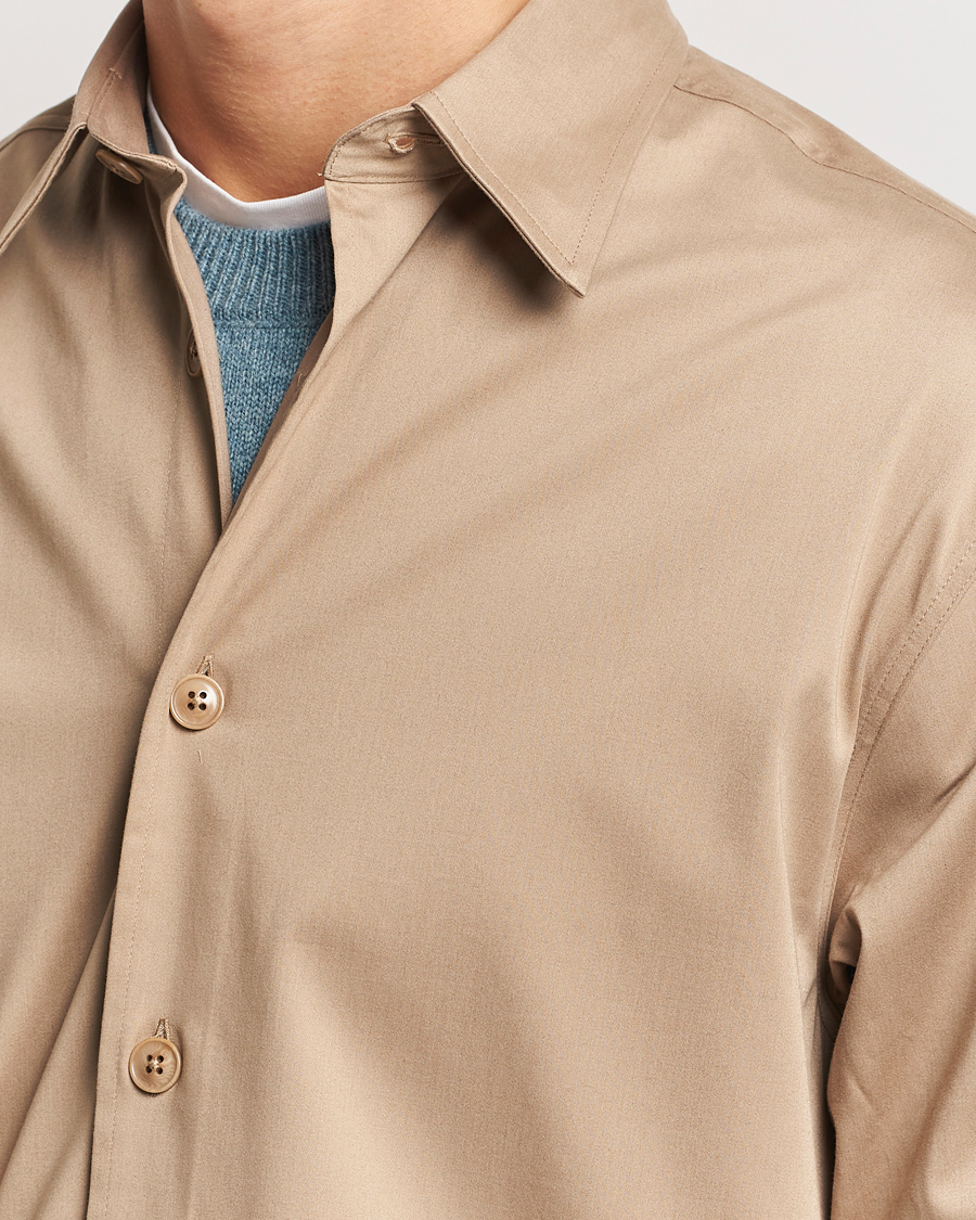 Men | Shirts | NN07 | Quinsy Cotton Overshirt Timber Wolf