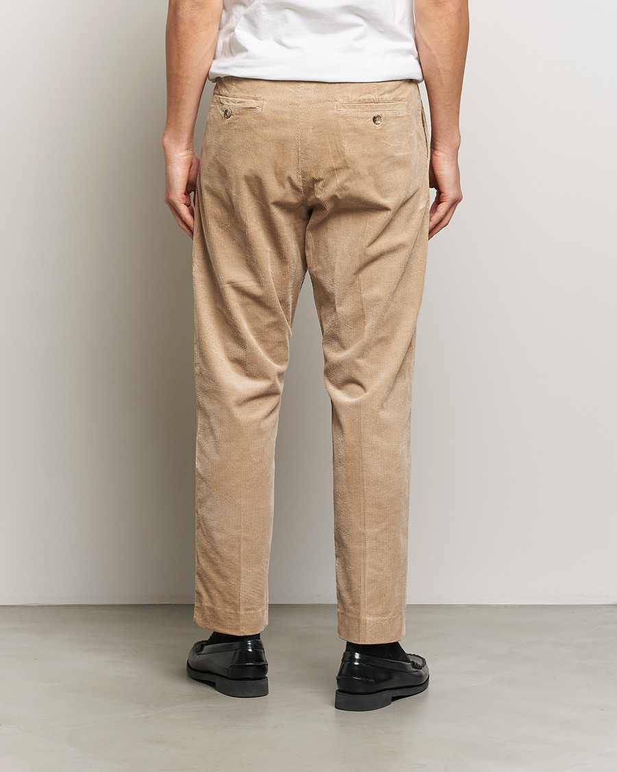 Men | Trousers | NN07 | Bill Pleated Corduroy Pants White Peppar