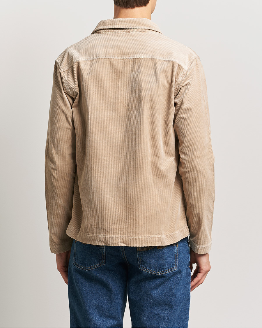 Men | Shirts | NN07 | Zander Corduroy Overshirt White Peppar