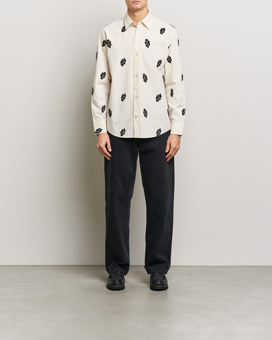 Men | Shirts | NN07 | Freddy Printed Cotton Shirt Ivory