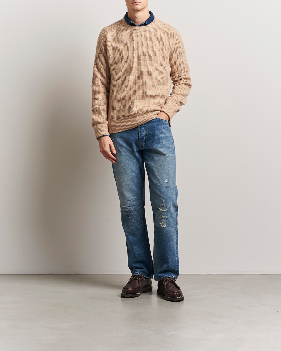 Men | Sweaters & Knitwear | Polo Ralph Lauren | Wool/Alpaca Knitted Sweater Dune Melange