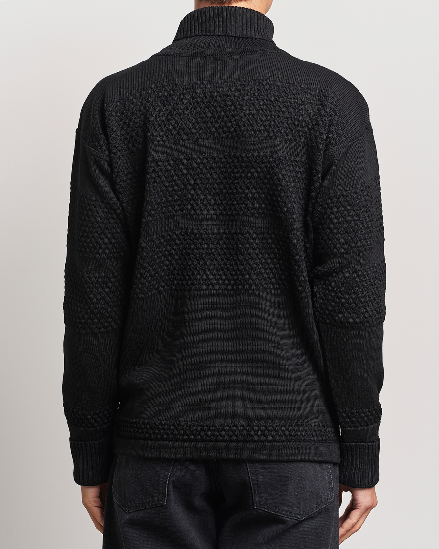 Men | Sweaters & Knitwear | S.N.S. Herning | Fisherman Wool Rollneck Sweater Black